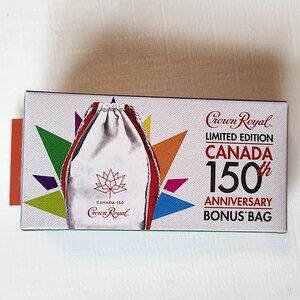 RARE CROWN ROYAL Draw String Bag CANADA 150 BNIP Canadian Whisky
